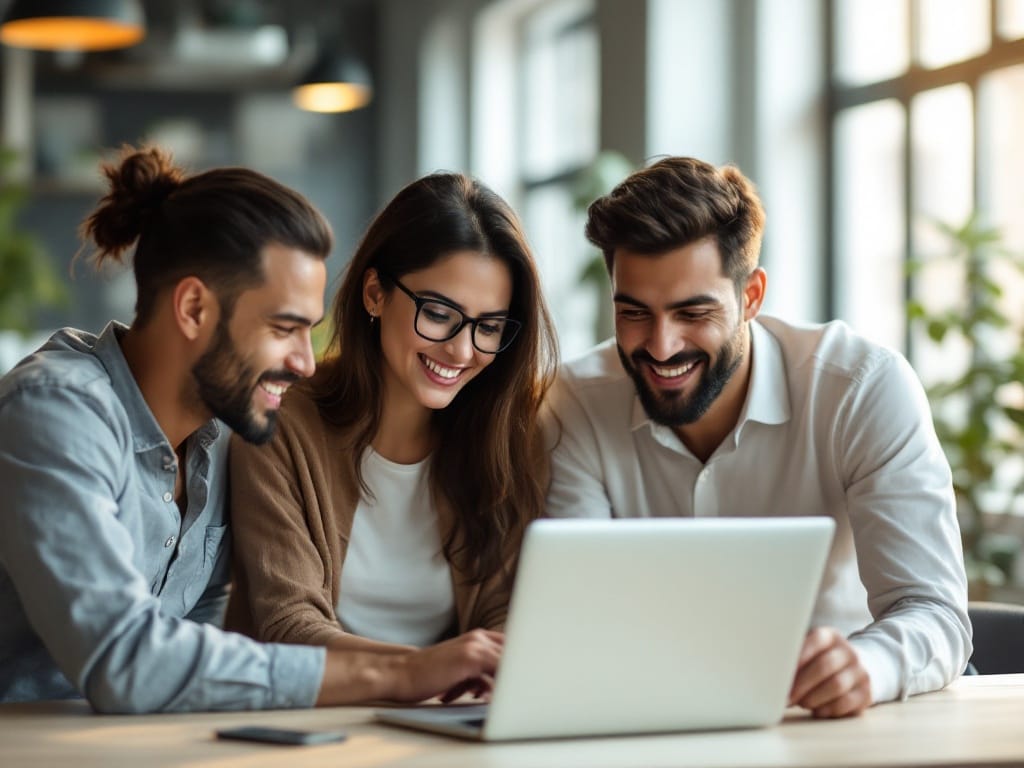 A mid-market Indian company's workforce across an open-plan corporate office