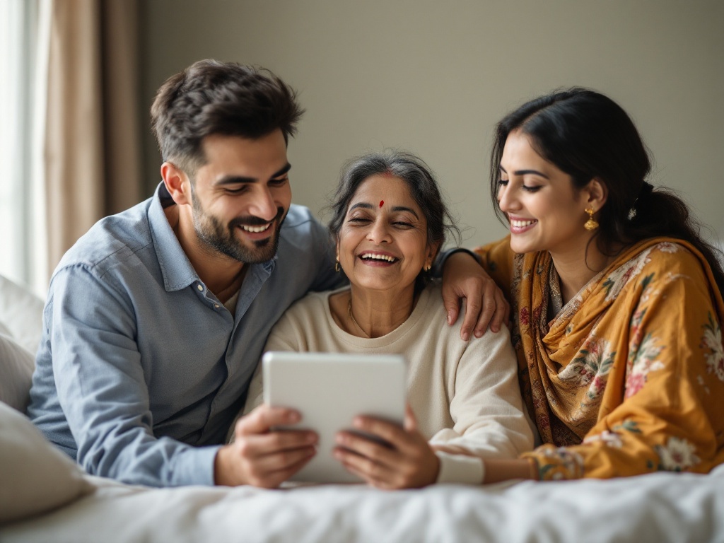An Indian professional reviewing layered health insurance coverage and savings at a desk