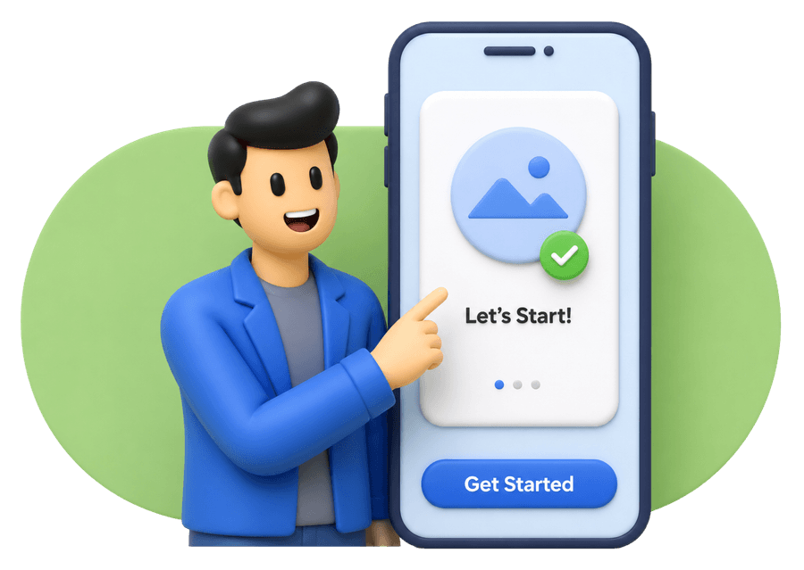 An employee completing the Onsurity app onboarding walkthrough on their phone