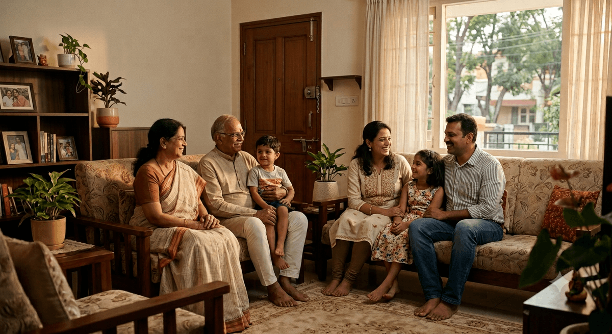 An Indian employee's family secured by group term life insurance cover